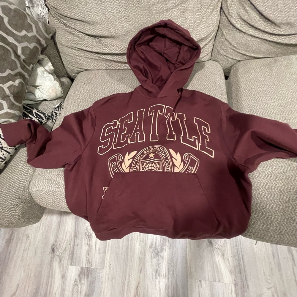 Maroon Seattle Hoodie